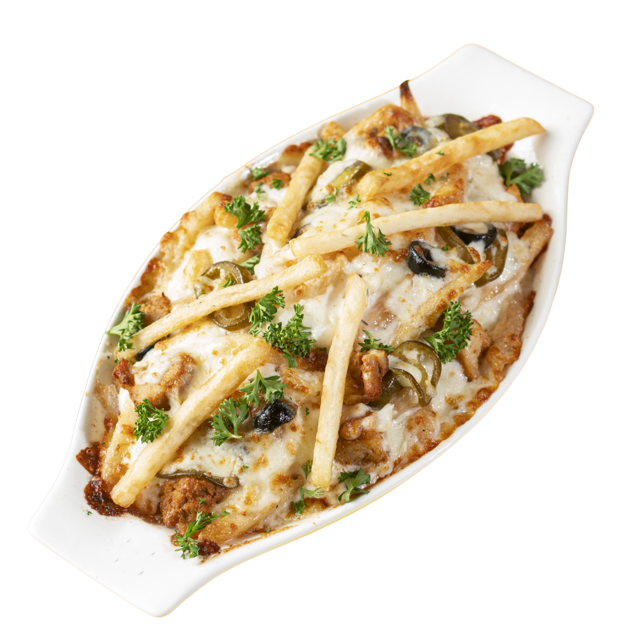 Cheesy Fries Pizzrella