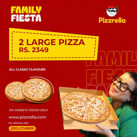 Family Fiesta - 2 Large Pizzas